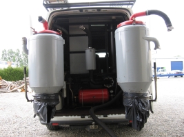 cuves de la centrale d'aspiration